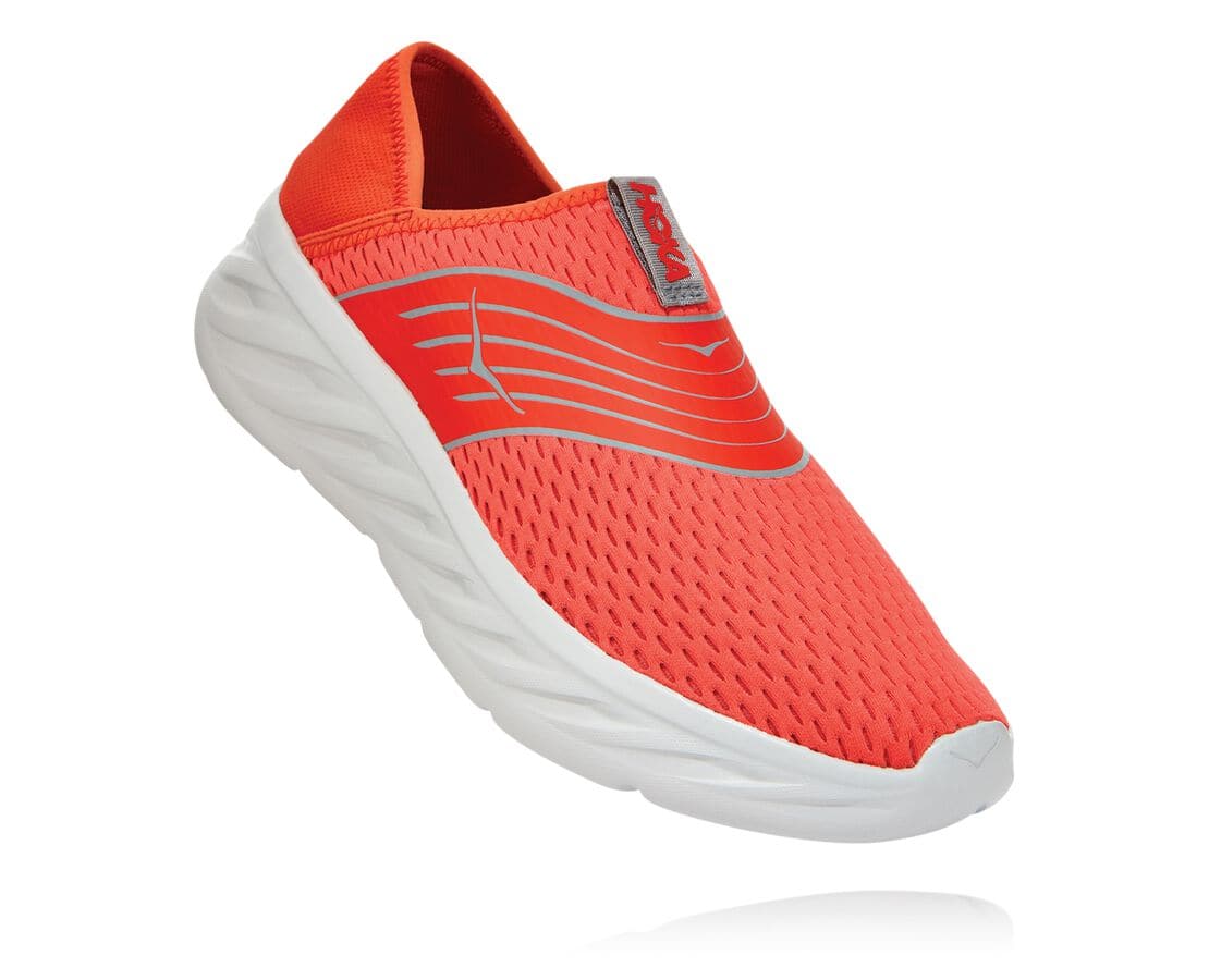 Hoka One One Ora Recovery Férfi Gyalogló Cipő Piros [GSDMT-6312]